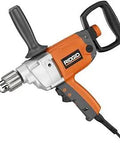Heavy Duty 9 Amp Drill With 1/2 Inch Mud Mixer Spade Handle, Beast Torque From Triple Gear Reduction, Forward/Reverse Rocker Switch