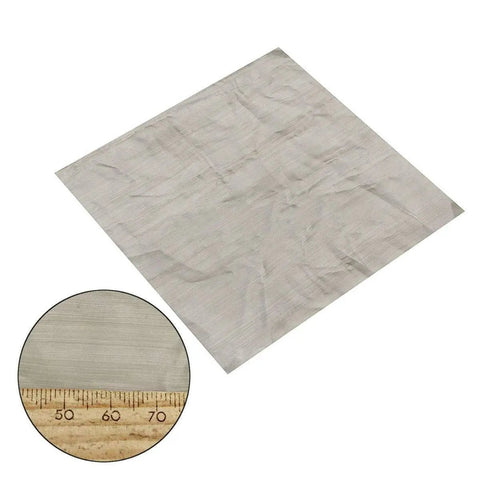 3 Pack 6x6 Inch Stainless Steel Mesh Screen Squares Heavy Duty 500 Mesh 25 Micron 304 Wire Cloth For Filtration High Temperature Water Resistant Durable Square Sheets with ruler for size reference