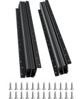 Undermount Heavy Duty Drawer Slides Full Extension Ball Bearing 260 lb Load Capacity 16 24 32 40 Inch Track Rails with screws