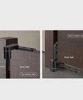 Heavy Duty Stainless Steel Door Hinge Kit for Cabinets Cafes Gates and Fences, 130 Lbs Capacity, 270 Degree Pivot, Black Finish