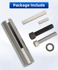 Crank Shaft Adapter From 1 Inch To 1-1/8 Inch Bore With 14 Keyway, 304 Stainless Steel Extension Sleeve and parts included in package