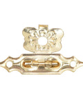 Old School Vintage Floral Hasp And Toggle Clamp Kit 50 Piece Heavy Duty Yellow Iron Latches for cabinets and boxes