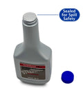Acura And Honda Power Steering Fluid Bundle 3 Pack Interchange 08206 9002PE bottle with sealed cap and blue lid