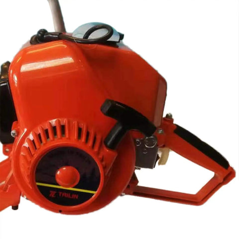 Close-up of 6.8HP Petrol Demolition Saw With 2-Stroke Engine, Fast 5000 RPM Cutoff Saw For Concrete, Metal, Brick, Marble, Road Construction Kit