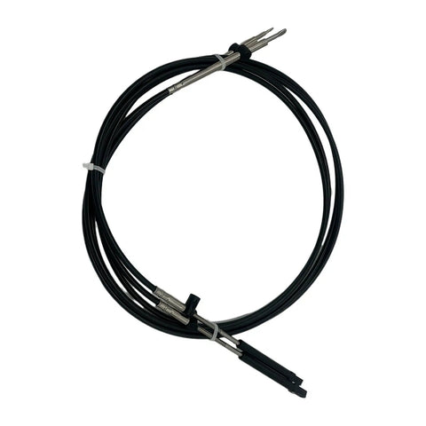 Close-up of 2 Pack 10 Ft Marine Control Cables for Boat Throttle and Gear Shift Gen I 600A Style Replacement Cable Set CC17910