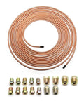 25 Feet Three Sixteenth Inch Copper Brake Line Kit With 16 Inverted Flare Fittings Zinc Plated Copper Tubing Universal Copper Coil
