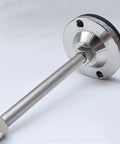 Heavy Duty Leveling Feet Four Pack With Tough As Nails Carbon Steel Threads And Grip Tight Non Slip Pads For Rock Solid Workbench Stability And Quick No Wobble Floor Shimming In Your Home Shop Or Garage, showing a close-up of the threaded rod and rubber pad.