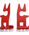 Heavy Duty Welding Holder With Strong Magnetic Base For TIG And MIG Guns, red metal design, non-slip stable stand.