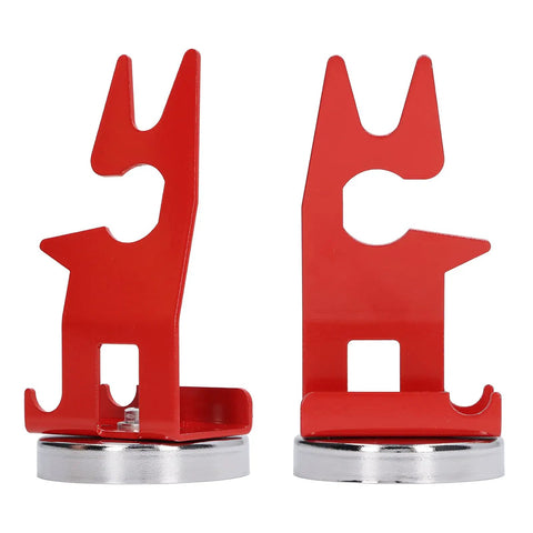 Heavy Duty Welding Holder With Strong Magnetic Base For TIG And MIG Guns, red metal design, non-slip stable stand.