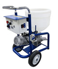 Badass Heavy Duty Putty Cement Grouting Mortar Spray Machine With 28L Hopper And 220V Power handle with mobile frame.