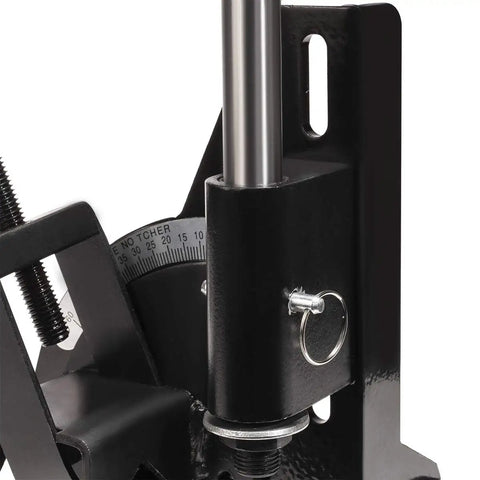 Pipe And Tube Notcher Mount For Drill Press With Bi Metal Hole Set, 0 To 60 Degree Notches, Round Tubing, Heavy Duty Steel, Includes Storage Case, Precision Fixture For DIYers And Pros
