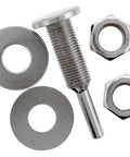 Heavy-Duty Drill Chuck Arbor with 1/2 Inch Screw and 1/4 Inch Shank, All-Metal Build, Adjustable Nuts and Bolts, top view