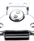 Heavy Duty Toggle Catch Latch With Duckbill Hasp Lock, 60X72Mm Steel Clamp For Cabinets Tool Boxes And Cases Pack Of 2, Easy Install Fast Secure close-up view of metal latch.