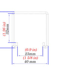 Diagram of Heavy Duty 5 Feet Strut Channel Trolley Track Built To Last For Wheel Trolley Assemblies, 1-5/8 Inch Height And Width
