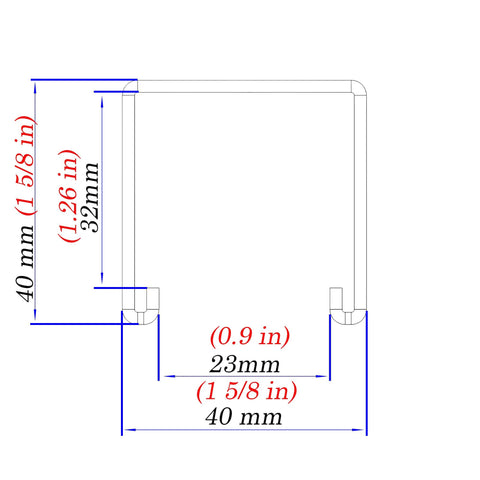 Diagram of Heavy Duty 5 Feet Strut Channel Trolley Track Built To Last For Wheel Trolley Assemblies, 1-5/8 Inch Height And Width