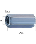 Half-Inch 13 Thread Extended Hex Nut Coupling Nuts Zinc Plated Steel Rod Connectors for DIY Projects and Industrial Use