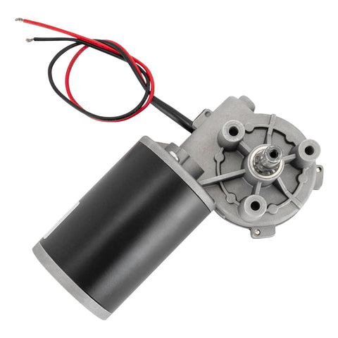 24V 80W 220RPM Brushed DC Gear Reduction Motor With Left Position Mount High Efficiency Gearbox SDX20U gearbox wires view