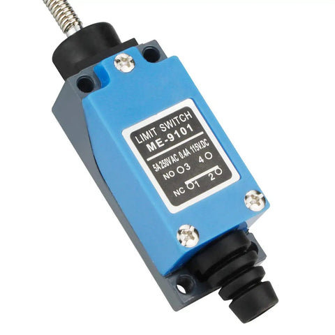Pro Grade Momentary Limit Switch 2 Pack With Flexible Coil Spring Rod Lever For Industrial Automation ME91011NC Plus 1NO