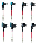 Eight fuses from Hardwire Dash Cam Kit With USB C Port And Car Charger Cable 12V To 24V In 5V Output Fuse Kit With Four Fuses