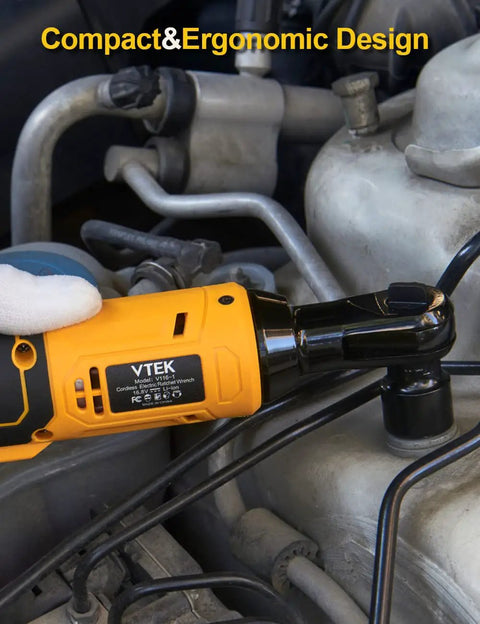 Cordless Three Eighths Inch Ratchet Wrench 16.8V Power Tool With 40 Ft-Lbs Torque At 400 RPM used in engine repair