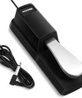 Universal Sustain Pedal For Digital Pianos, Electronic Keyboards, MIDI Keyboards, And Synthesizers with cable and plug