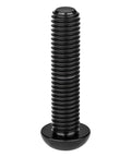 Premium Dope Titanium Button Head Bolts M6x30mm Pack Of 6 Grade 5 6AL 4V Black Titanium Alloy With 1.0mm Thread Pitch