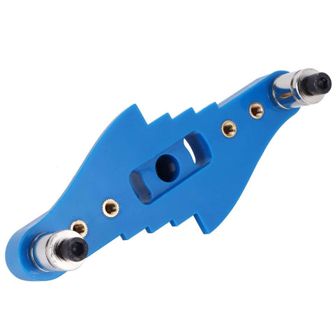 Versatile Adjustable Self Center Dowel Jig Kit With Center Scriber For Woodworking Drilling And Marking Tools blue metal tool