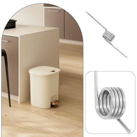 10 Pack Universal V-Shaped Torsion Springs For Trash Can Lid Repair Kits Featuring Stainless Steel Lightweight Construction For Easy Home Maintenance And Smooth Lid Operation With Minimal Storage Space Needed on trash can lid