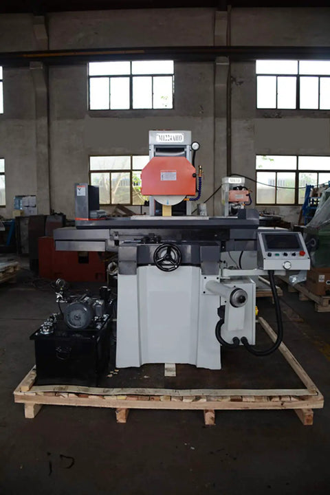 Heavy Duty Surface Grinder Manual Grinding Machine with Turcite Coated Guide Ways Auto Down Feed PLC HMI Control in workshop