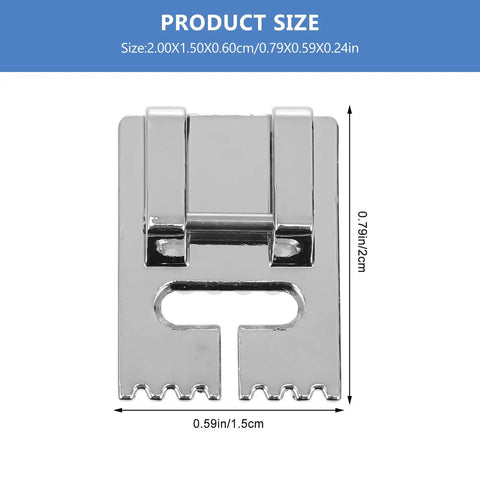 Stainless Steel Twin Needles With Pintuck Presser Foot For Sewing Machines Heavy Duty Multi Function Needles dimensions shown