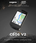 C606 V2 smart GPS bike computer displaying route map and data, showcased as XDS Astana team official sponsor.