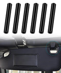 Jeep Wrangler Sun Visor Repair Kit 6 Pack Rubber Black Tube For Driver And Passenger Side 2007-2017 JK JKU Easy DIY Install