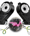 2 Pack 24V RS555 Motor Gearbox 50000RPM High Speed Upgrade Kit For Kids Ride On Toys Replacement Parts with toy car