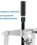 Hardcore Grease Monkey Approved Reversible Three Jaw Gear Puller Bearing Separator Removal Tool For Smooth Wheel Hub And Motor Extraction In Any Mechanic Garage with hex adapter.