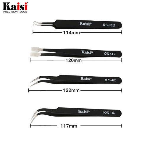 ESD Anti Static Precision Tweezers Set Includes 8 Pairs Of Stainless Steel Tweezers Plus Double Headed Crowbars Engraving Knives And 10 Spare Blades For Craft Jewelry Electronics And Lab Work Pro Grade Tool Kit For Meticulous Work
