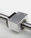 SFU3210 C7 Precision High Performance Ball Screw Kit 1250Mm showing metal threaded rod with nut for CNC router builds.