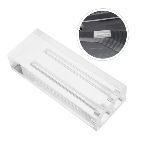Oil Quality Tester Tool For Engine And Transmission Fluids Multi Functional Viscosity Comparator Stand For Accurate Oil Viscosity Measurement Easy To Use Broad Compatibility With Various Automotive Oils, clear acrylic stand
