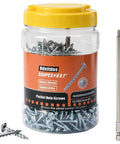 Heavy Duty Pocket Hole Screws 1 Inch Set, Size 8 x 1 In, 550 Pcs Wood Screws with 150mm Drive Bit