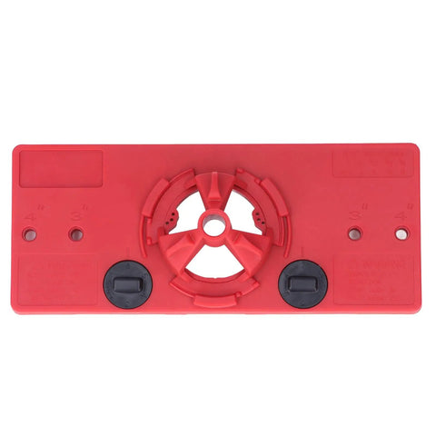 Top Grade 35mm Hinge Hole Saw Jig Kit For Woodworking Pros With Locator Bit And Precise Boring Tool Set, red plastic jig