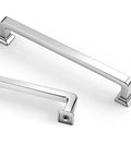 10 Pack Slick Polished Chrome Cabinet Pulls 5 Inch Center To Center Dresser Drawer Handles For Kitchen Cabinets Cupboards And Bathroom