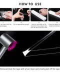 Image showing how to use Nano Tape 3 Rolls Double Sided Adhesive Tape Transparent Traceless Sticky Tape Removable Washable Reusable For Carpets Photo Walls Offices Kitchens And More Nine Point Eight Five Feet Per Roll with step-by-step guide.