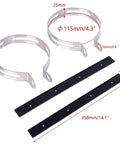 Heavy Duty Exhaust Muffler Clamp Bracket With Rubber Kit For GY6 50cc 125cc And 150cc Scooters And Mopeds 115mm, components view