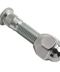Premium Wheel Lug Stud Kit M12x1.5 For Hyundai Sonata Elantra Santa Fe And Kia Optima Sorento With Solid Steel Replace Bolts 28mm Hex 21mm, chrome lug stud close-up