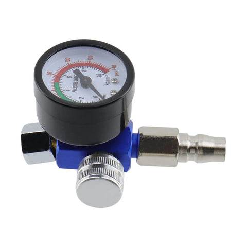 Air Compressor Regulator Valve With Pressure Gauge And Air Plug G1 4 Thread Pro Grade Adjustable Outlet Pressure For Air Tools