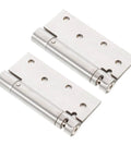 Stainless Steel Self Closing Cabinet Door Hinges 2 Pack Adjustable Heavy Duty Hidden Spring With Quiet Operation And Smooth Durable Performance
