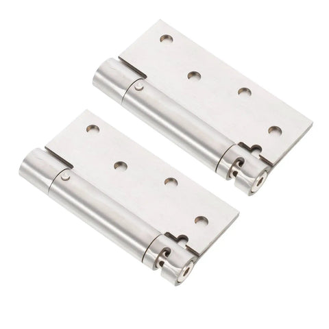 Stainless Steel Self Closing Cabinet Door Hinges 2 Pack Adjustable Heavy Duty Hidden Spring With Quiet Operation And Smooth Durable Performance