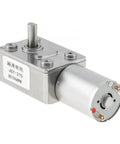 Heavy Duty 12V DC Worm Geared Motor Delivers Badass Torque And Smooth Adjustable Speed Up To 160 RPM with metal housing.