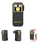 Super Versatile Rechargeable Clip On Flashlight Packing 600 Lumens White Light With Uv And Rgb Modes Magnetic Base