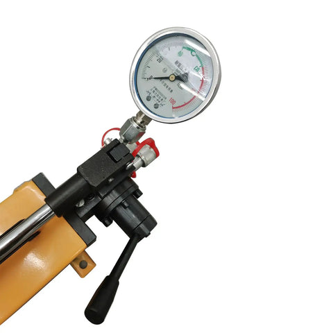 Close-up of gauge on 30 Ton Excavator Sleeve Pressing Machine for Shaft Sleeve Repair Heavy Duty Manual Press Up To 120mm