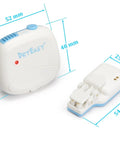 No Fuss Wireless Bedwetting Alarm With New Sensor, Six Sounds, Adjustable Volume, Strong Vibration, Compact Receiver, Kid Friendly Clip Sensor And Easy Setup For Nighttime Confidence And Overnight Dry, with 52 mm receiver